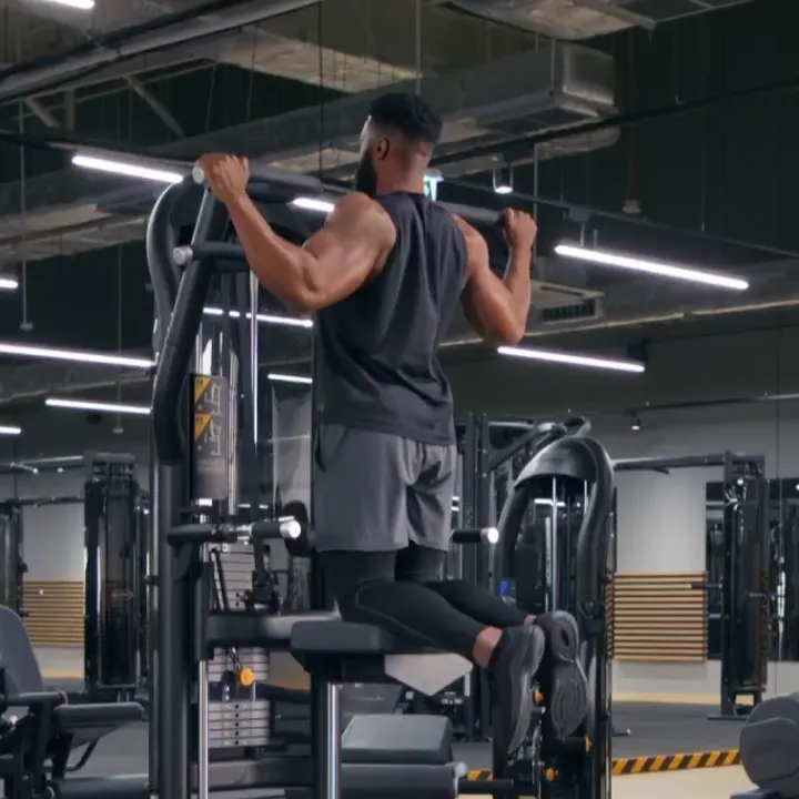 Assisted Wide Grip Pull-Ups