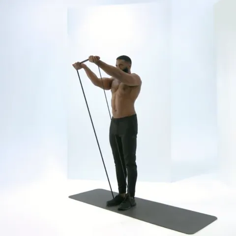 Band Front Raises, Palms Up