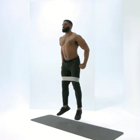 Band Squat Jumps