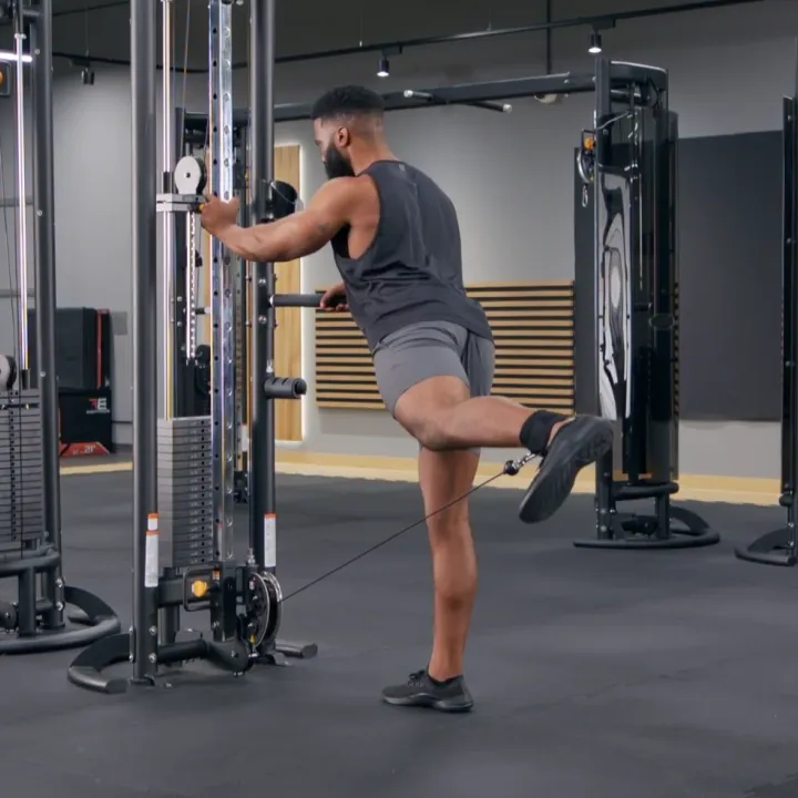 Cable Single Leg Kickbacks