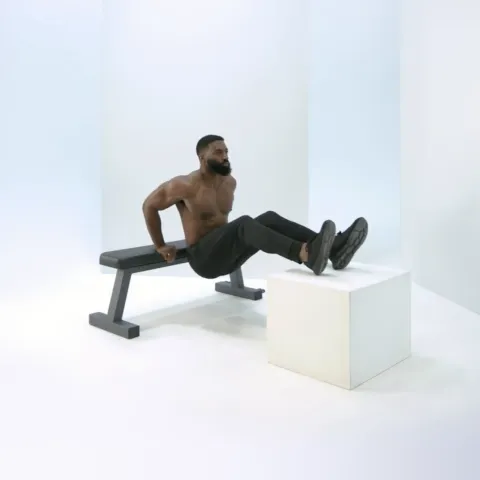 Feet Elevated Tricep Dips