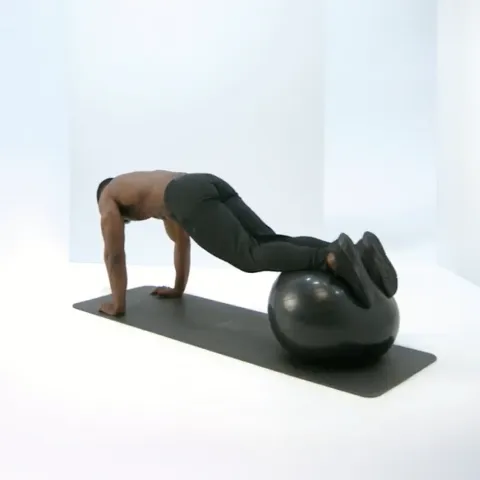 Swiss Ball Reverse Crunches