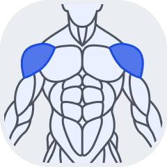 Shoulder muscle group icon