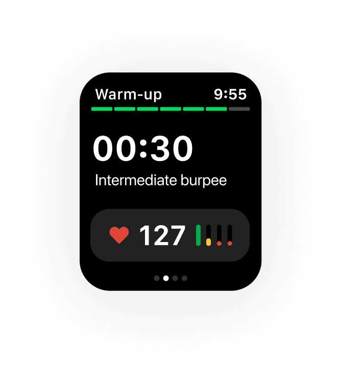 Fitness metrics overlay