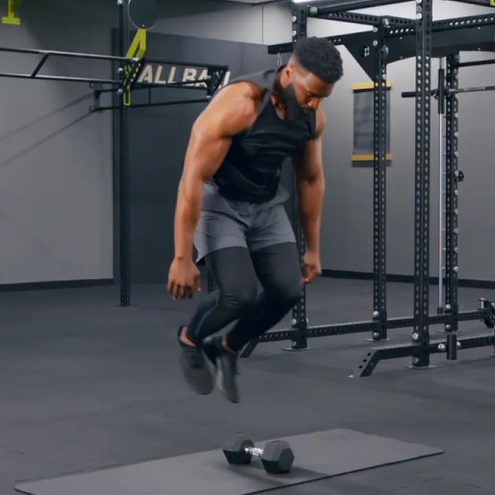 Burpees over Dumbbell