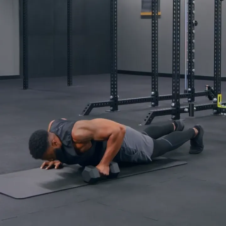 Dumbbell Burpees to Overhead