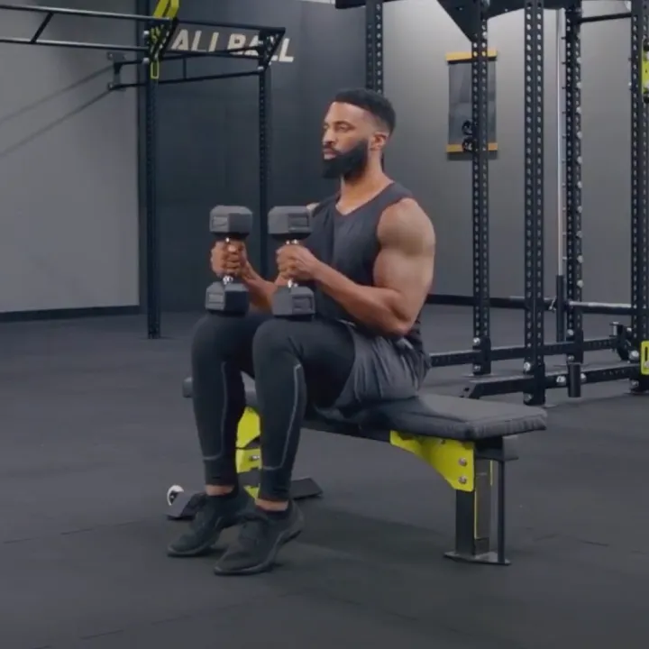 Dumbbell Seated Calf Raises
