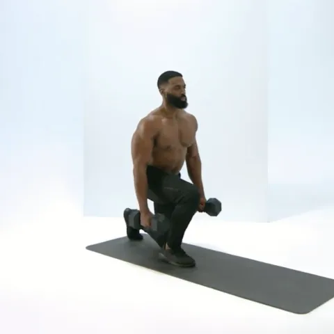 Dumbbell Walking Lunges