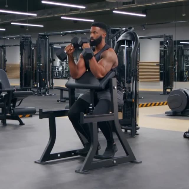 Dumbbell Zottman Preacher Curls