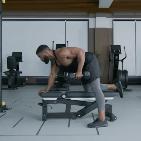 Single Arm Dumbbell Bench Rows