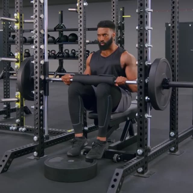 Smith Machine Seated Calf Raises