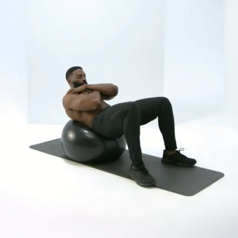 Swiss Ball Crunches