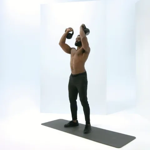 Weighted Squat Press