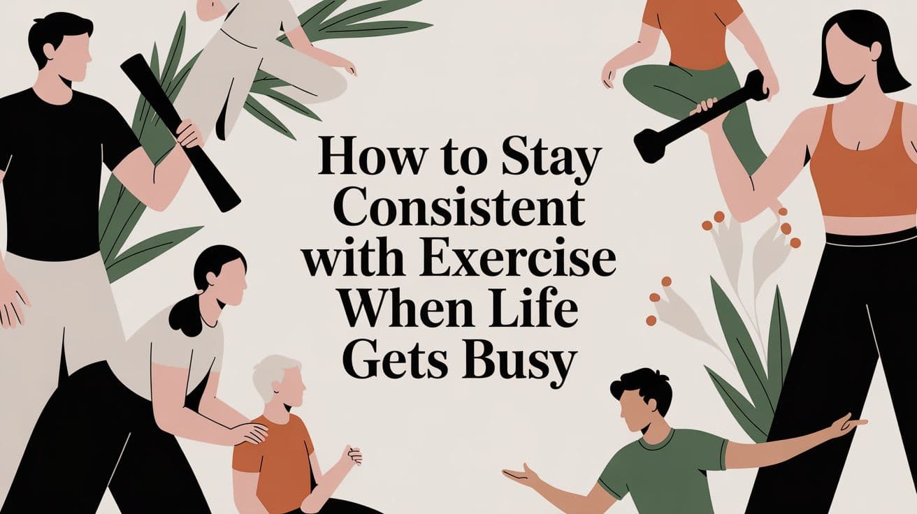 How to Stay Consistent with Exercise When Life Gets Busy