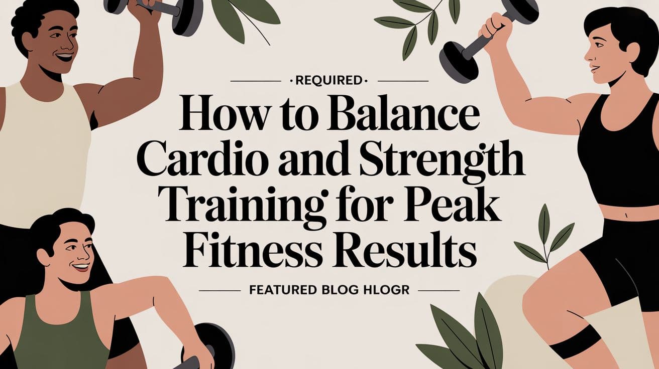 How to Balance Cardio and Strength Training for Peak Fitness Results