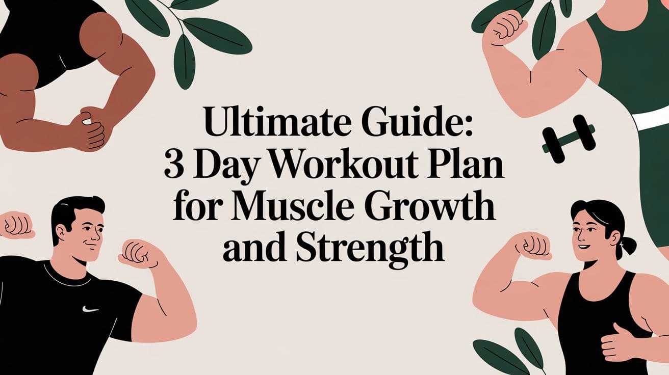 Ultimate Guide: 3 day workout plan for Muscle Growth and Strength