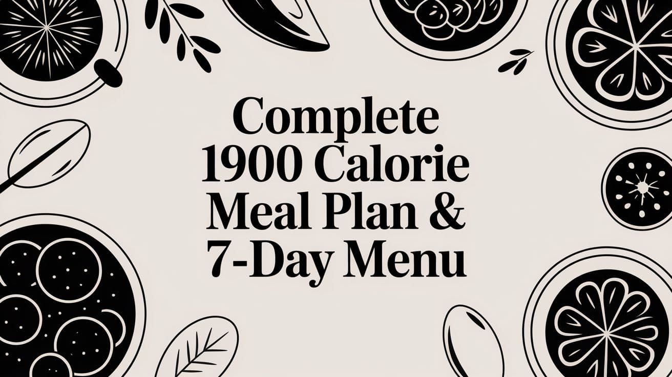 Complete 1900 Calorie Meal Plan & 7-Day Menu
