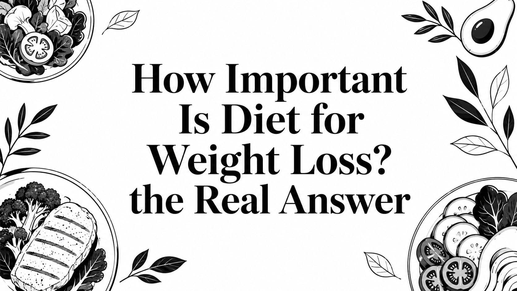 How Important Is Diet for Weight Loss? the Real Answer