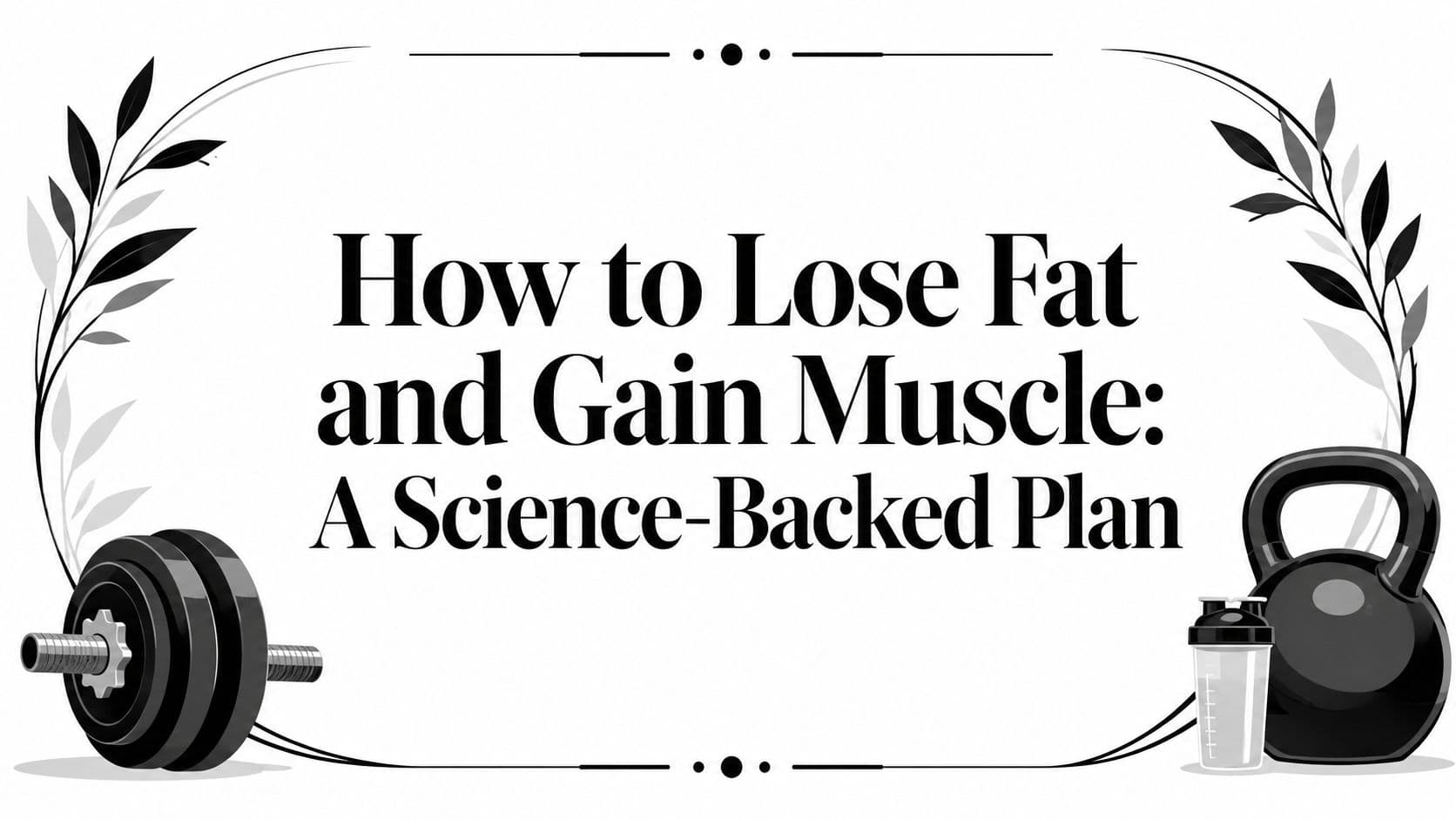 How to Lose Fat and Gain Muscle: A Science-Backed Plan