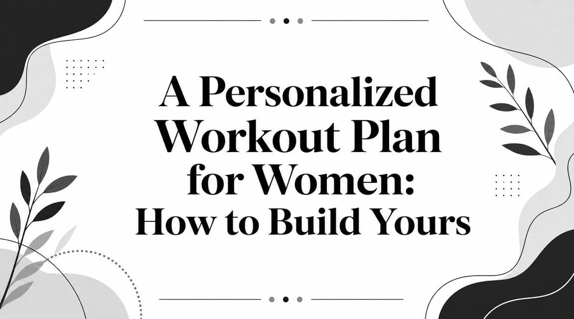 A Personalized Workout Plan for Women: How to Build Yours
