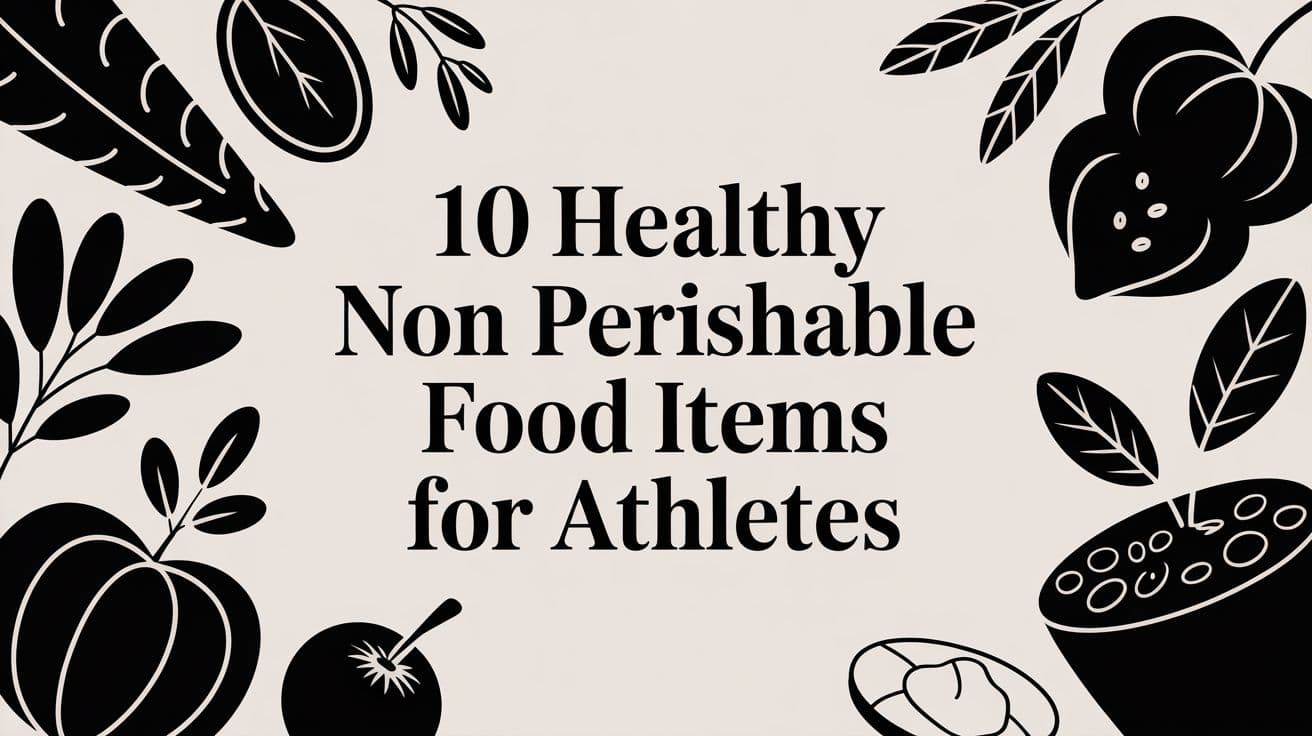 10 Healthy Non Perishable Food Items for Athletes