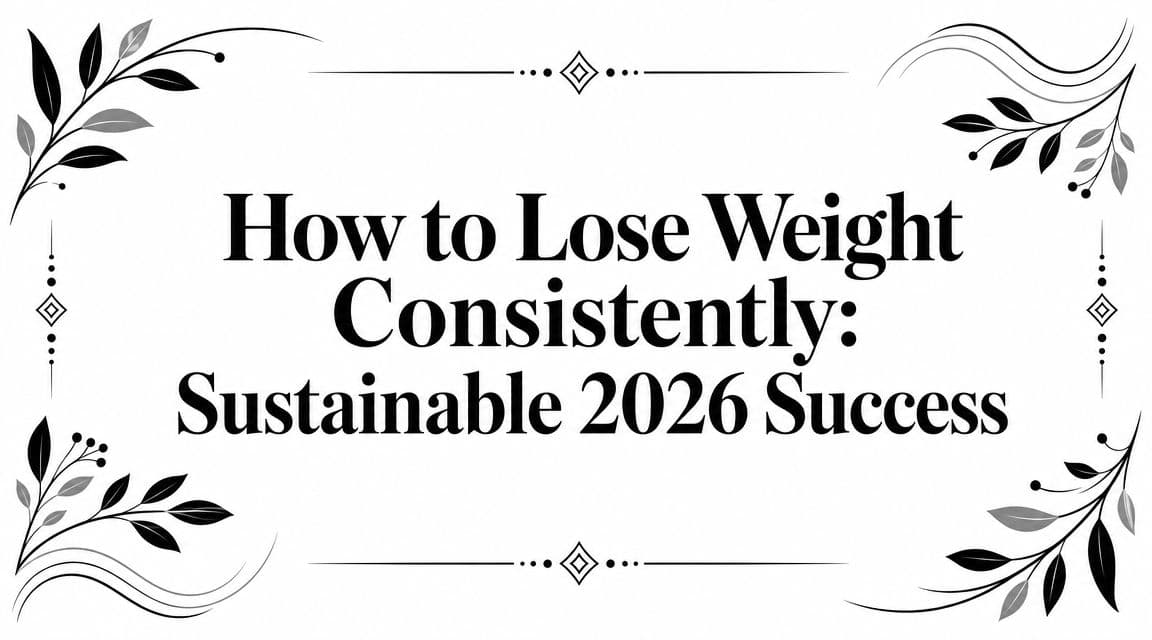 How to Lose Weight Consistently: Sustainable 2026 Success