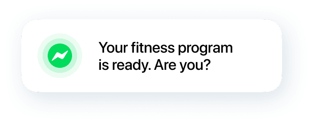 Your fitness program is ready