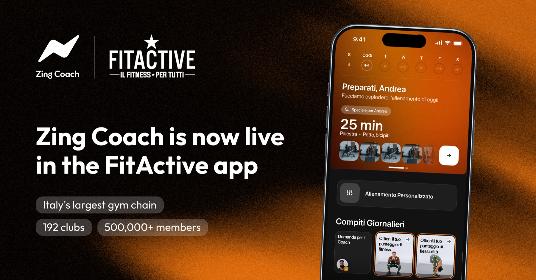 Zing Coach is now live in the FitActive app